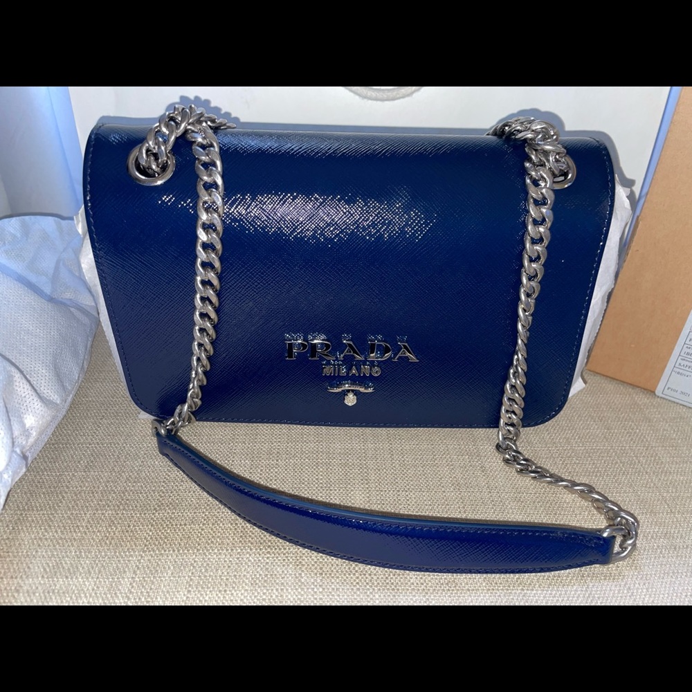 Brand New - Prada Crossbody- Royal Blue - Saffiano